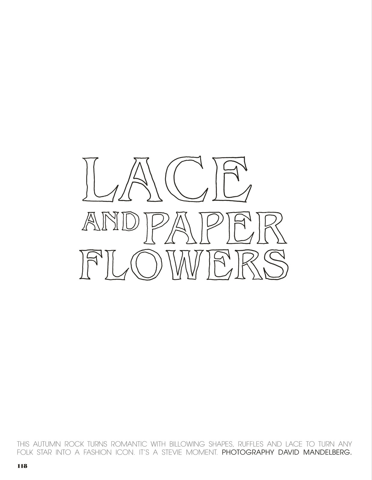 Lace & Paper Flowers - RUSSH